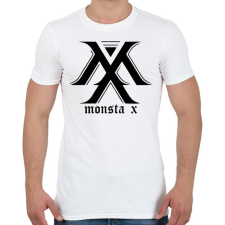 PRINTFASHION monsta x - Férfi póló - Fehér férfi póló
