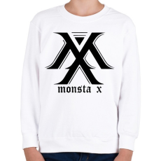 PRINTFASHION monsta x - Gyerek pulóver - Fehér