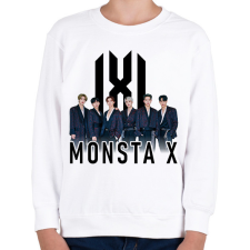 PRINTFASHION MONSTA X - Gyerek pulóver - Fehér gyerek pulóver, kardigán