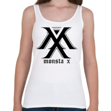 PRINTFASHION monsta x - Női atléta - Fehér női trikó