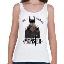 PRINTFASHION Monster anime - Női atléta - Fehér női trikó