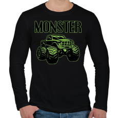 PRINTFASHION Monster - Férfi hosszú ujjú póló - Fekete