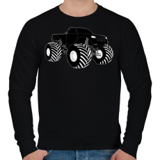 PRINTFASHION Monster  - Férfi pulóver - Fekete