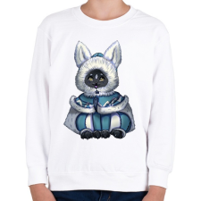 PRINTFASHION Monster Hunter Palico - Gyerek pulóver - Fehér gyerek pulóver, kardigán