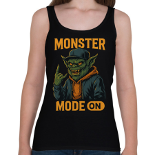 PRINTFASHION monster mode on - Női atléta - Fekete női trikó