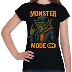 PRINTFASHION monster mode on - Női póló - Fekete