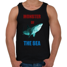 PRINTFASHION monster of the sea - Férfi atléta - Fekete