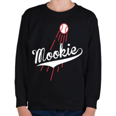 PRINTFASHION Mookie Redsox - Gyerek pulóver - Fekete