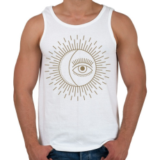 PRINTFASHION Moon&Eye - Férfi atléta - Fehér