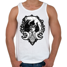PRINTFASHION Moon fox - Férfi atléta - Fehér atléta, trikó