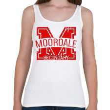 PRINTFASHION Moordale - Női atléta - Fehér női trikó