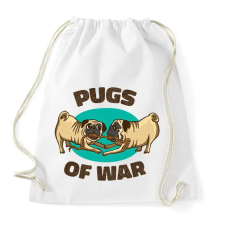 PRINTFASHION Mopsz csata - Sportzsák, Tornazsák - Fehér tornazsák