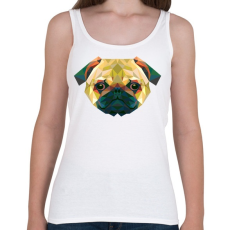 PRINTFASHION Mopsz kutya - Női atléta - Fehér