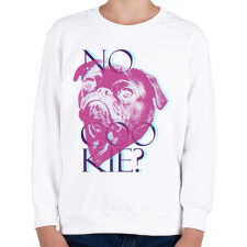 PRINTFASHION Mopsz - Nincs süti? - Gyerek pulóver - Fehér gyerek pulóver, kardigán
