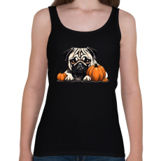 PRINTFASHION mopsz tökkel - Női atléta - Fekete