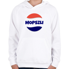 PRINTFASHION MOPSZLI - Gyerek kapucnis pulóver - Fehér