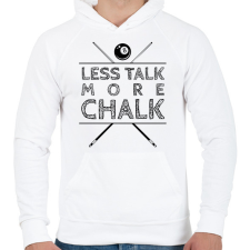 PRINTFASHION More chalk - Férfi kapucnis pulóver - Fehér férfi pulóver, kardigán