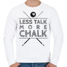 PRINTFASHION More chalk - Férfi pulóver - Fehér férfi pulóver, kardigán