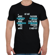 PRINTFASHION More passion (tiktok) - Férfi póló - Fekete