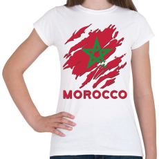 PRINTFASHION Morocco Marokkó - Női póló - Fehér