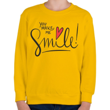 PRINTFASHION Mosoly - Gyerek pulóver - Sárga gyerek pulóver, kardigán
