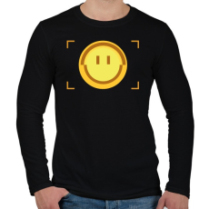 PRINTFASHION Mosoly keresés - Férfi hosszú ujjú póló - Fekete