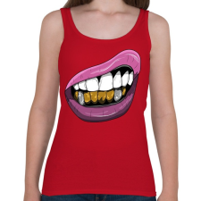 PRINTFASHION Mosolygó Gagnsta - Női atléta - Cseresznyepiros női trikó