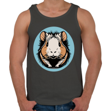 PRINTFASHION Mosolygó tengerimalac - Férfi atléta - Sötétszürke