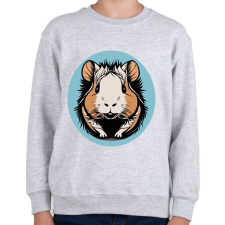 PRINTFASHION Mosolygó tengerimalac - Gyerek pulóver - Sport szürke gyerek pulóver, kardigán