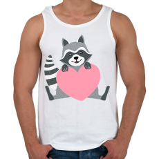 PRINTFASHION Mosómaci - Férfi atléta - Fehér