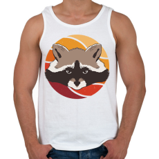 PRINTFASHION Mosómedve - Férfi atléta - Fehér