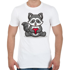 PRINTFASHION mosómedve - Férfi póló - Fehér férfi póló