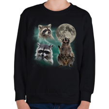 PRINTFASHION Mosómedve - Gyerek pulóver - Fekete gyerek pulóver, kardigán