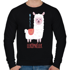 PRINTFASHION Most leköpnélek - Antiszoc láma - Férfi pulóver - Fekete