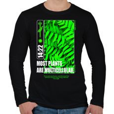 PRINTFASHION Most plants - Férfi hosszú ujjú póló - Fekete