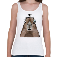 PRINTFASHION Mösziő Capybara - Női atléta - Fehér