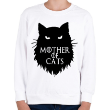 PRINTFASHION Mother of cats  - Gyerek pulóver - Fehér gyerek pulóver, kardigán