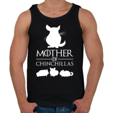 PRINTFASHION Mother of Chinchillas - Férfi atléta - Fekete atléta, trikó
