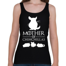 PRINTFASHION Mother of Chinchillas - Női atléta - Fekete női trikó
