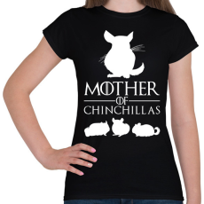 PRINTFASHION Mother of Chinchillas - Női póló - Fekete