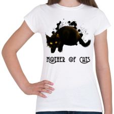 PRINTFASHION mother ofcats - Női póló - Fehér női póló