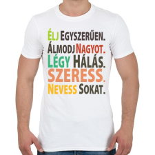 PRINTFASHION Motiváció - Férfi póló - Fehér férfi póló