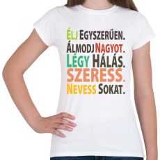 PRINTFASHION Motiváció - Női póló - Fehér