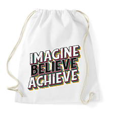 PRINTFASHION Motivációs póló - Sportzsák, Tornazsák - Fehér tornazsák