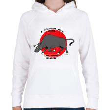 PRINTFASHION Motivation - Női kapucnis pulóver - Fehér női pulóver, kardigán