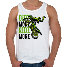 PRINTFASHION Motocross - Férfi atléta - Fehér atléta, trikó