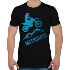 PRINTFASHION Motocross  - Férfi póló - Fekete