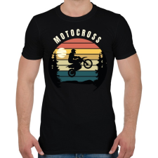 PRINTFASHION Motocross - Férfi póló - Fekete férfi póló