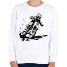 PRINTFASHION motocross - Gyerek pulóver - Fehér gyerek pulóver, kardigán