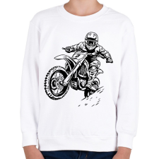 PRINTFASHION motocross - Gyerek pulóver - Fehér gyerek pulóver, kardigán